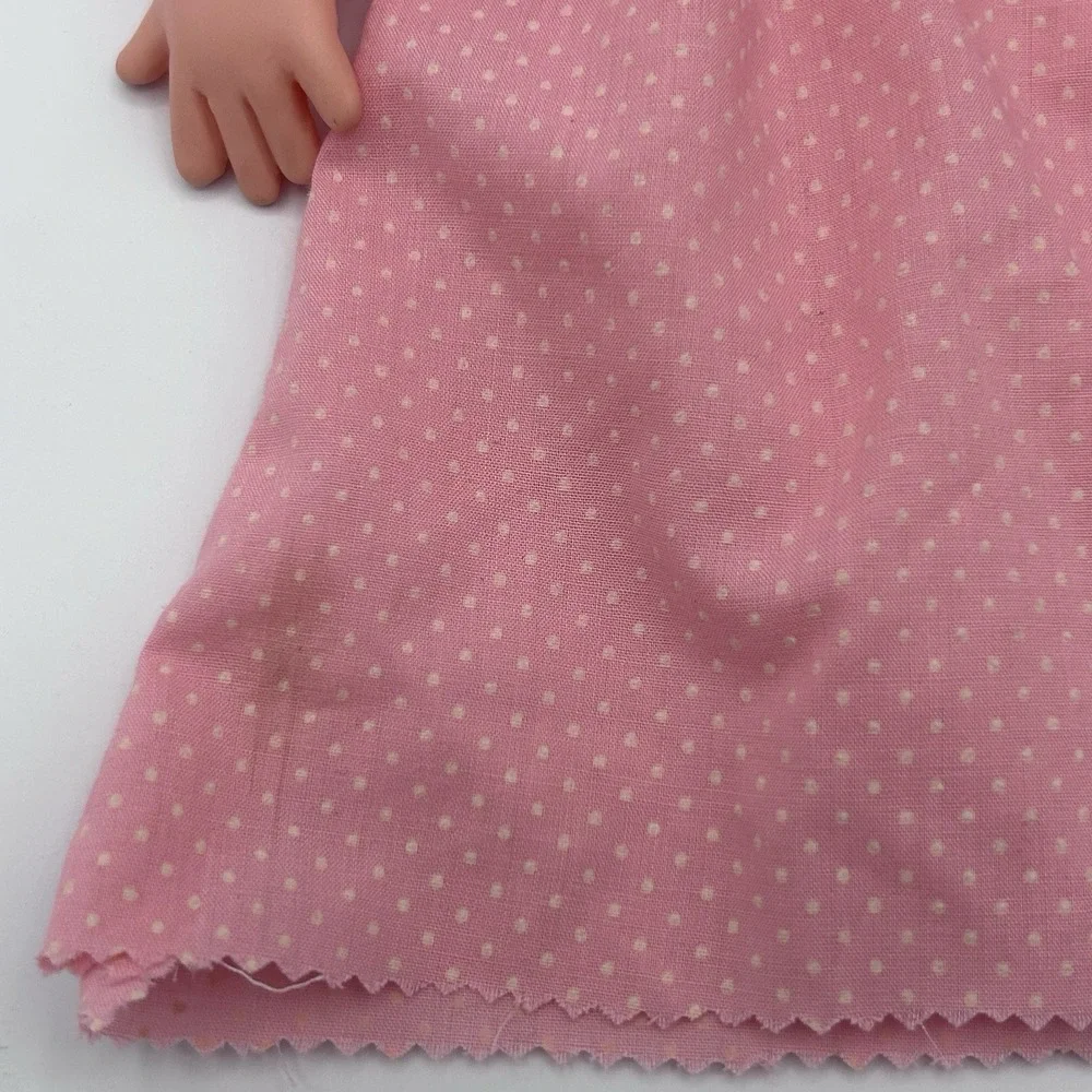 Vintage African American Baby Doll Puppet Pink Dress Handmade Vintage‎